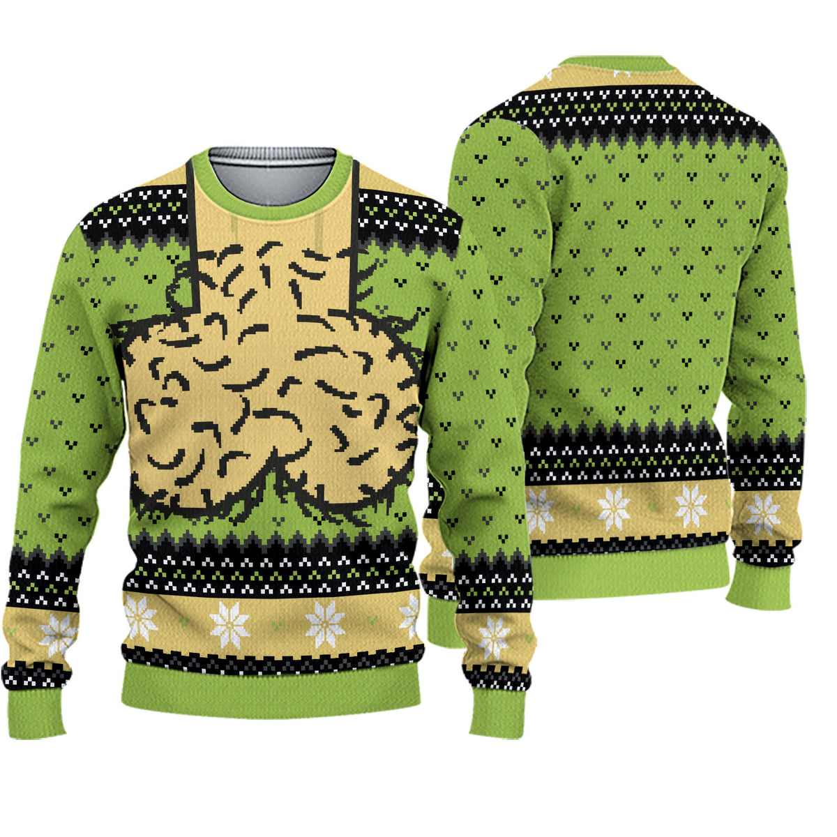 Christmas Creative and Fun Design Printed Loose Round Neck Comfortable Sweatshirt