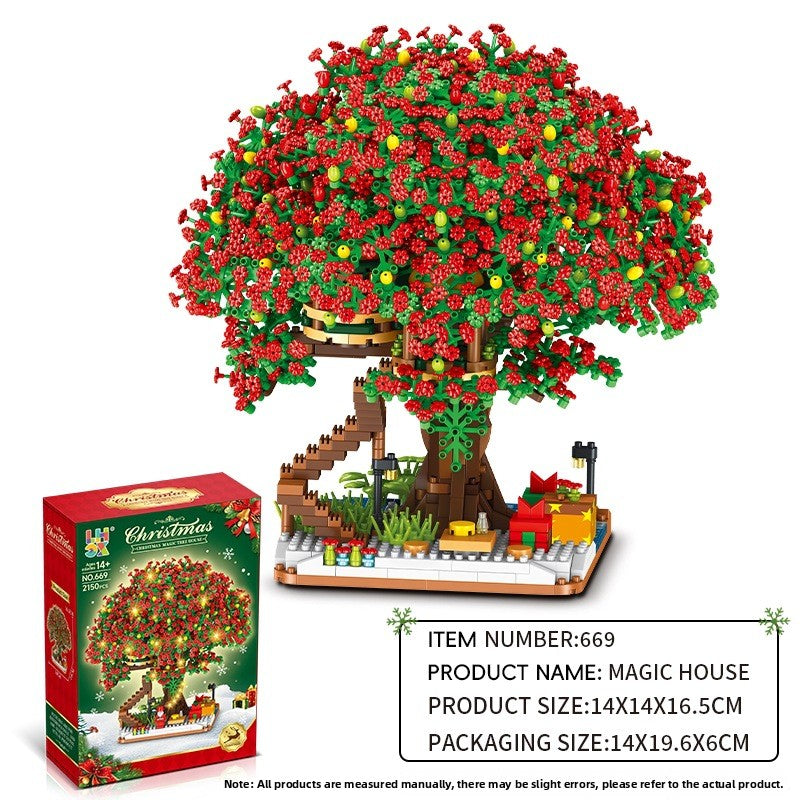 Christmas Treehouse DIY Building Blocks Set