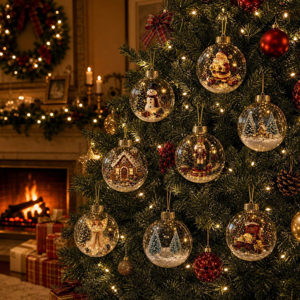 Christmas Countdown Calendar Blind Box with Acrylic Ornaments
