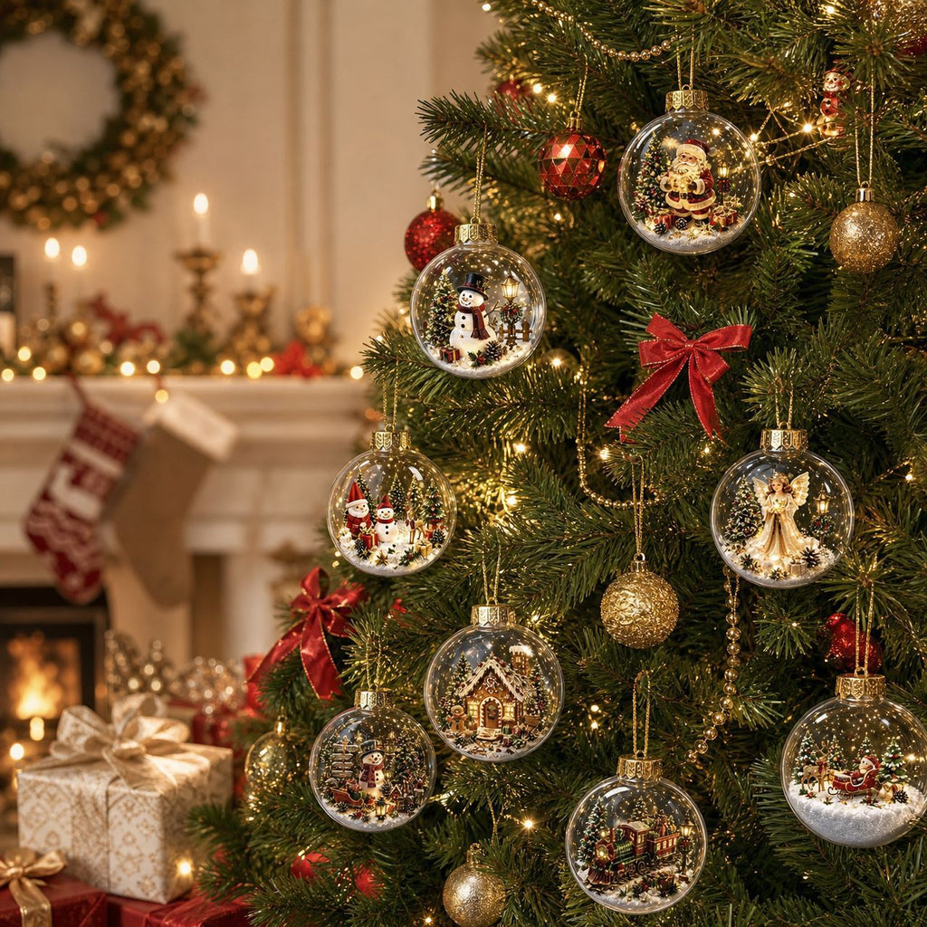 Christmas Countdown Calendar Blind Box with Acrylic Ornaments